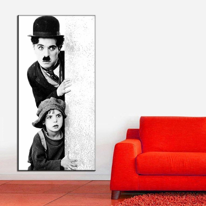 Charlie Chaplin The Kid cinema canvas print